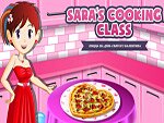 Игра Кухня Сары — готовим пиццу