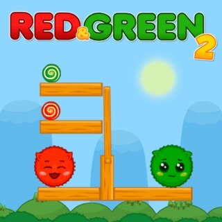Игра Красный и Зеленый шарики 2