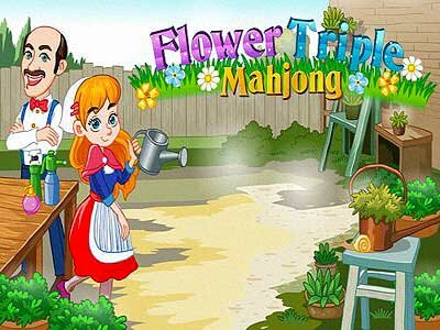 Игра Тройной Маджонг - Цветы и огород