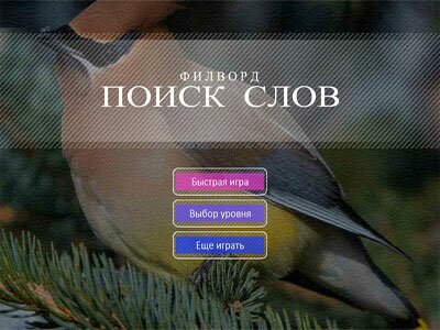 Игра Филворд онлайн - Птицы